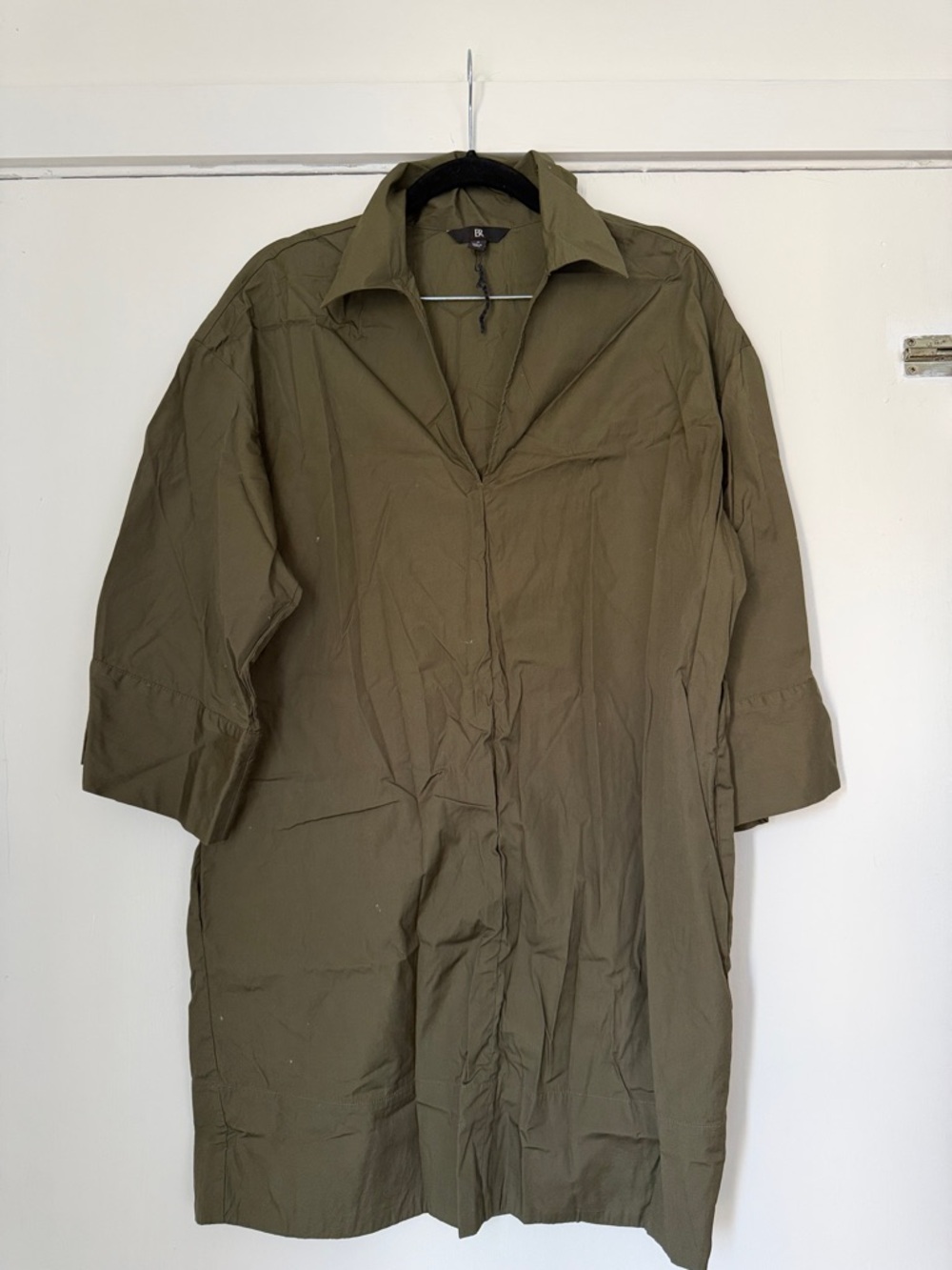 Banana Republic Olive Green Shirt Dress